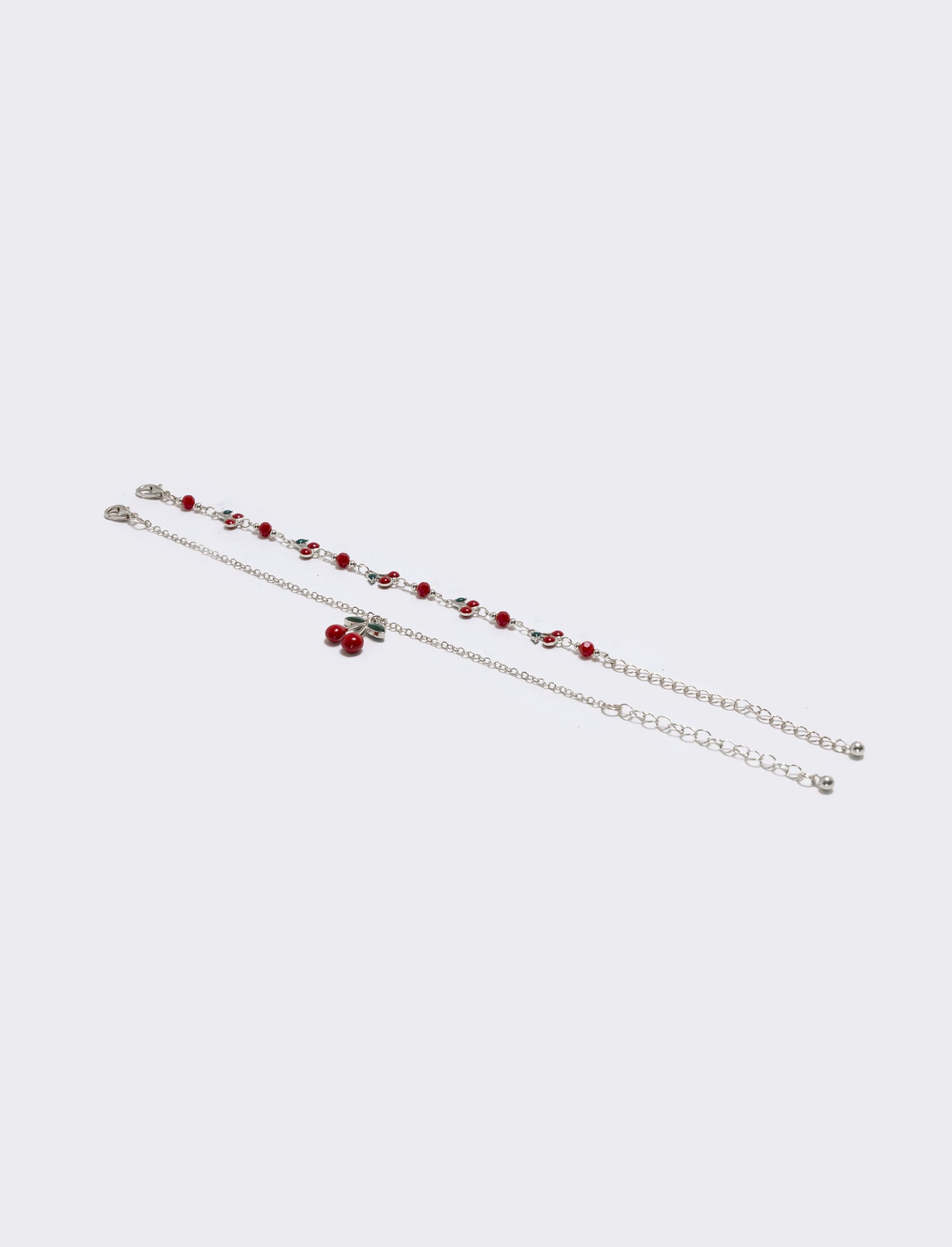 Bracciali Ciliegie: Set 2 Pz - Argento