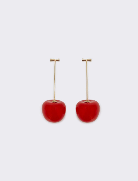 Orecchini piercing amarena - Rosso