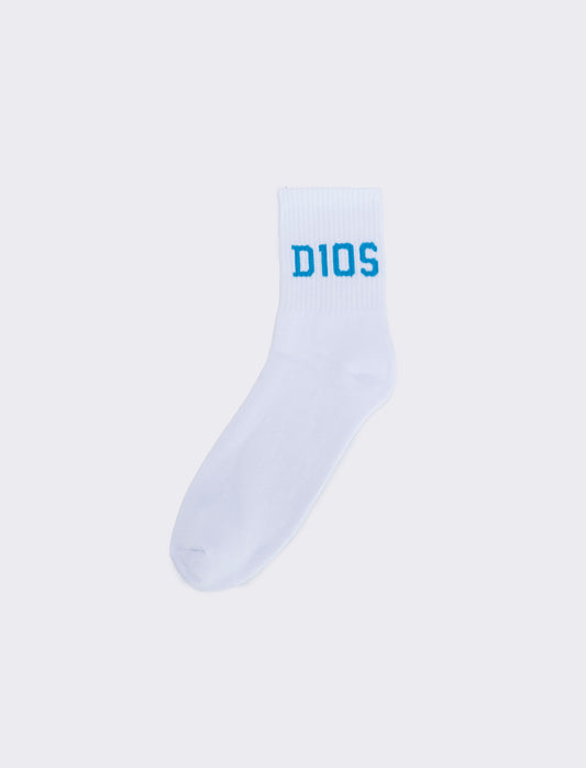 Calzini uomo tennis D10's per ogni match - Bianco-blu