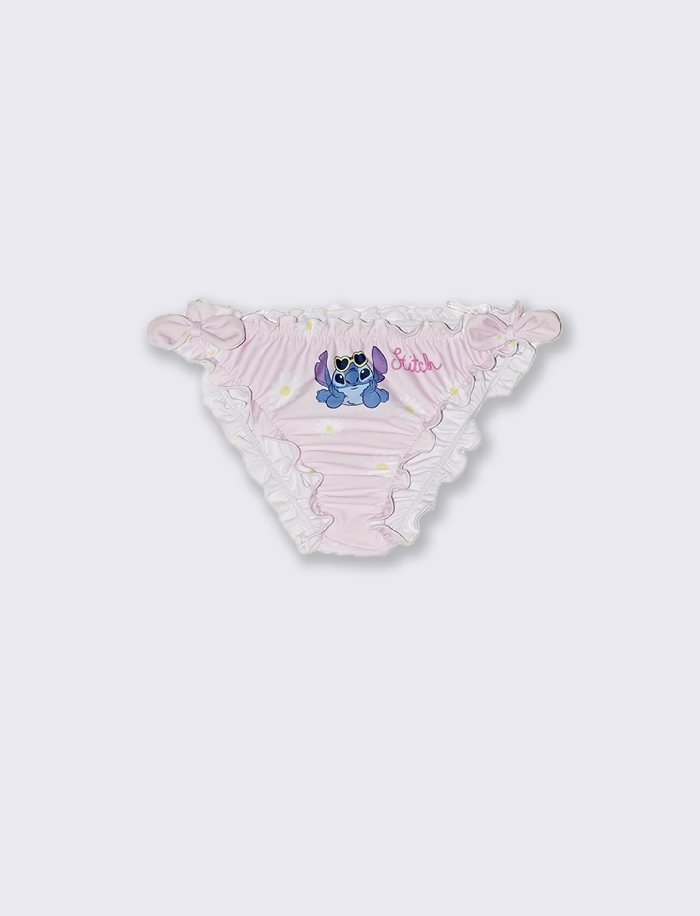 Beach Slip Stitch with Bows and Print - Pink