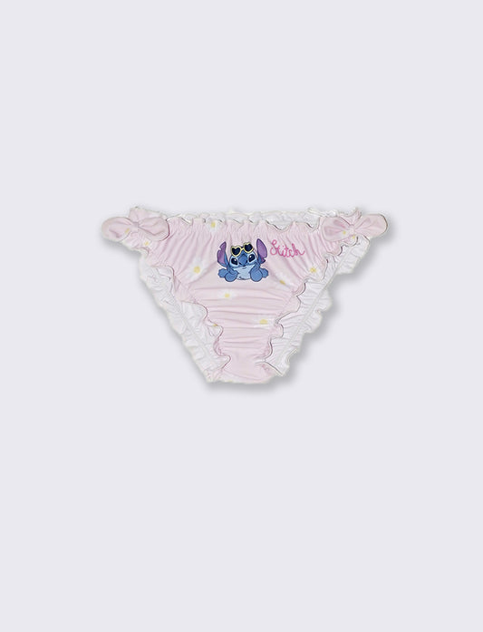 Slip mare Stitch con fiocchetti e stampa - Rosa