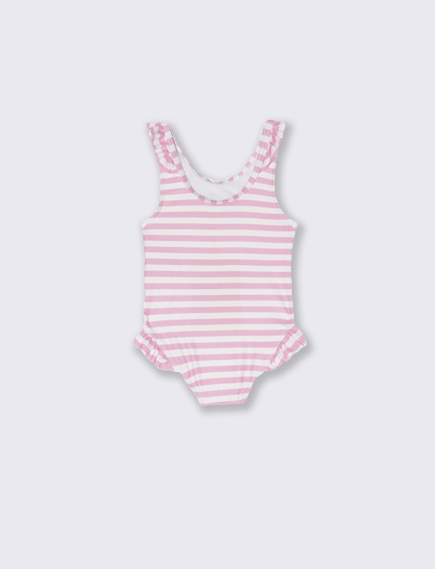 Hello Kitty Striped One-Piece Swimsuit - Pink