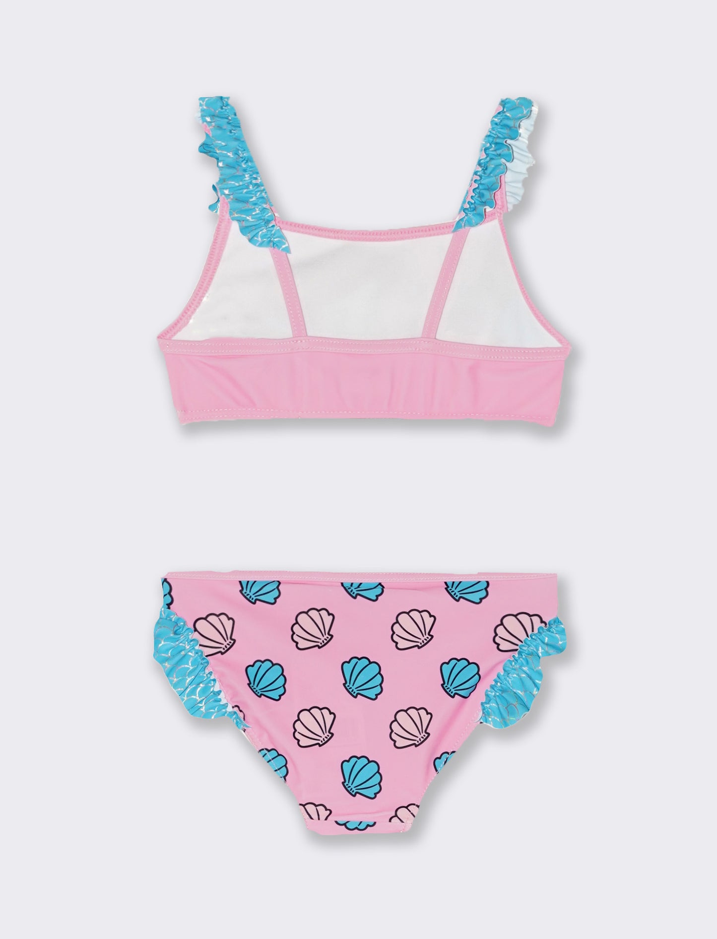 Mermaid Two-Piece Costume for Girls - Pink