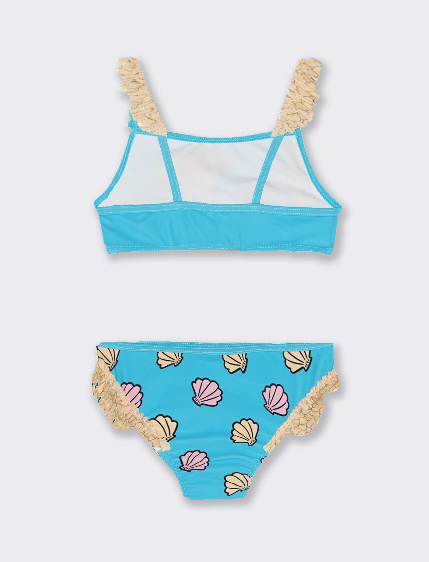 Mermaid Two-Piece Costume for Girls - Blue