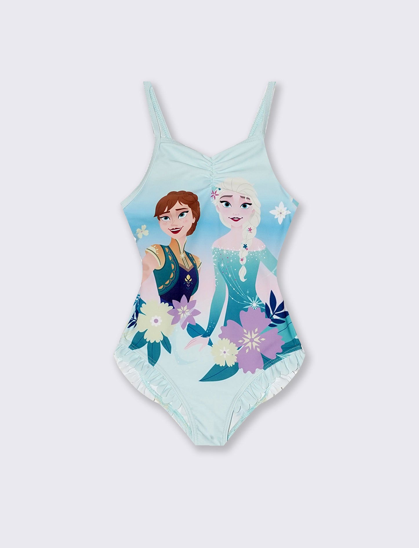 Disney Frozen one-piece swimsuit for girls - Sky blue