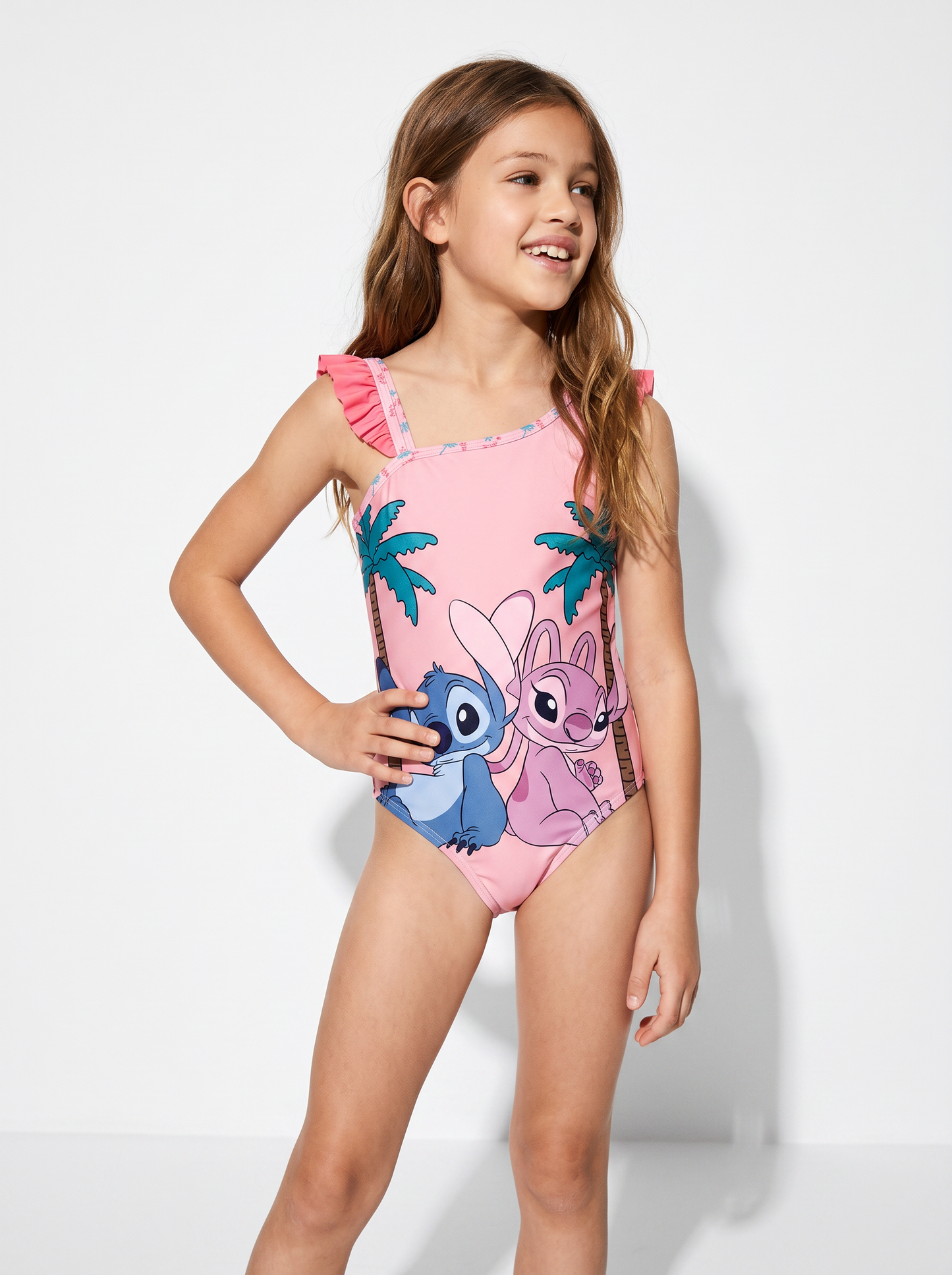 Disney Stitch One-Piece Costume for Girls - Pink