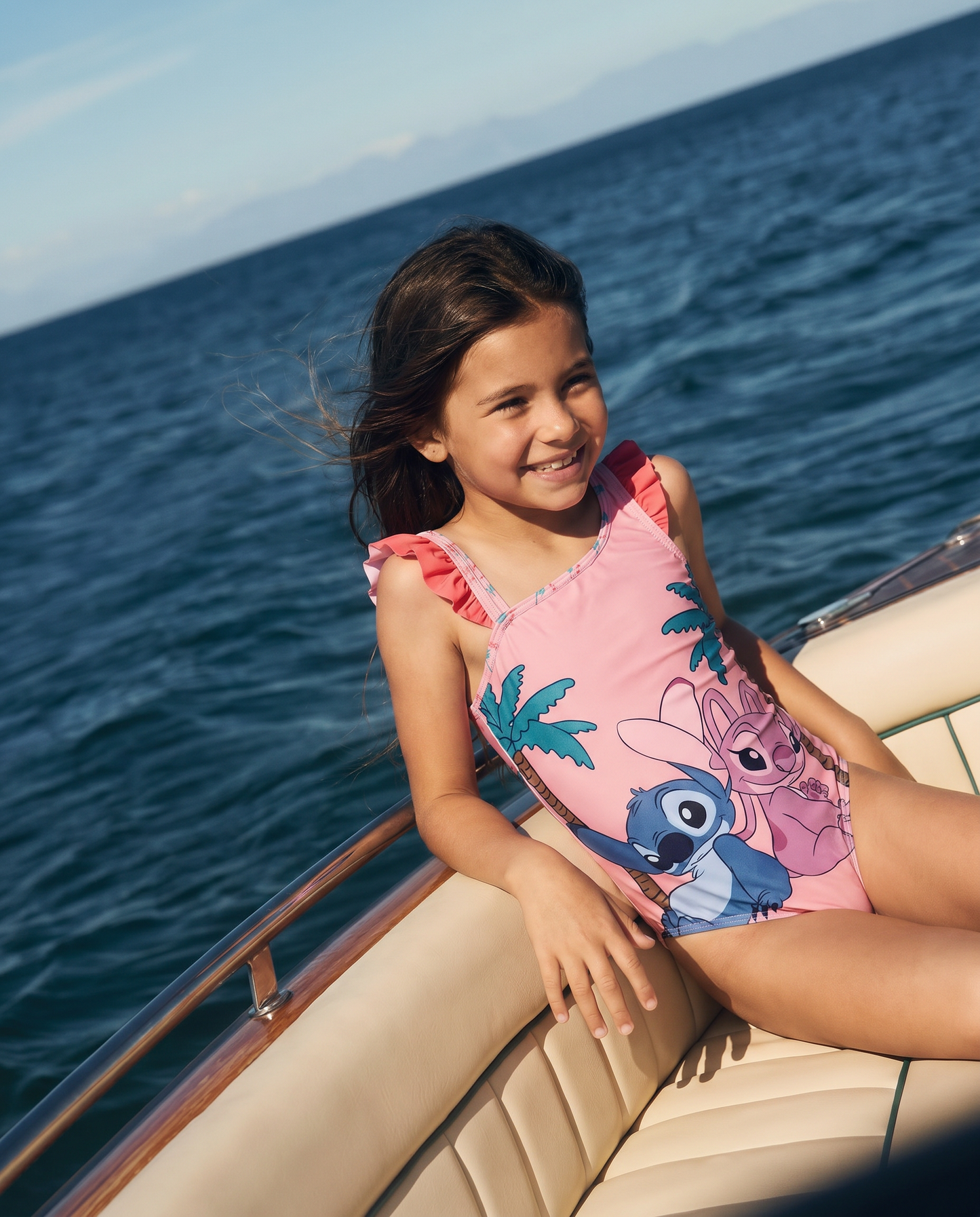 Disney Stitch One-Piece Costume for Girls - Pink