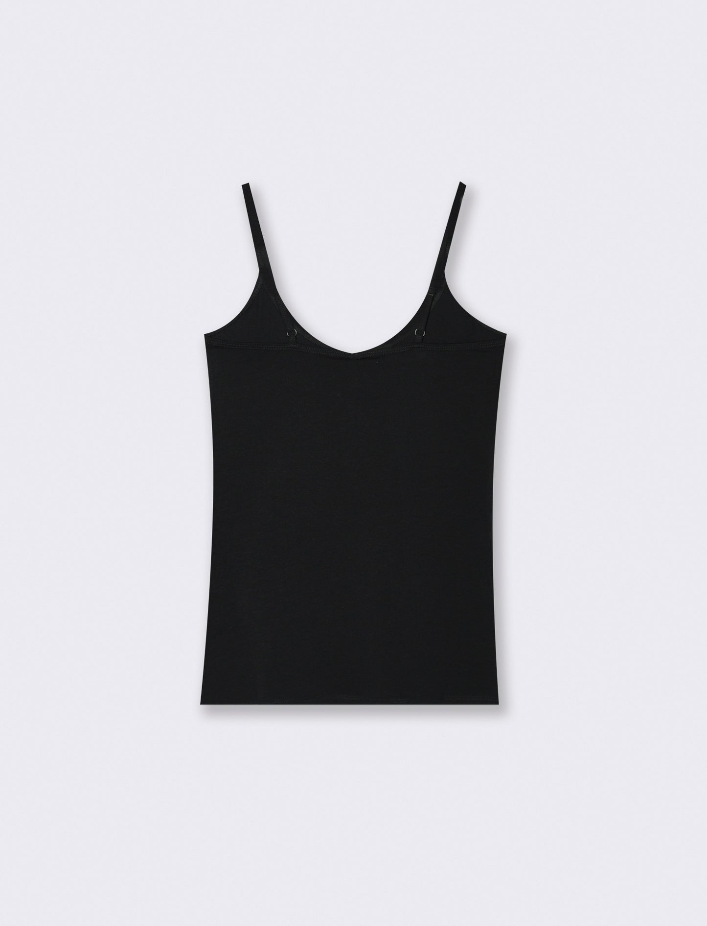 Canotta basic con spalline sottili - Nero