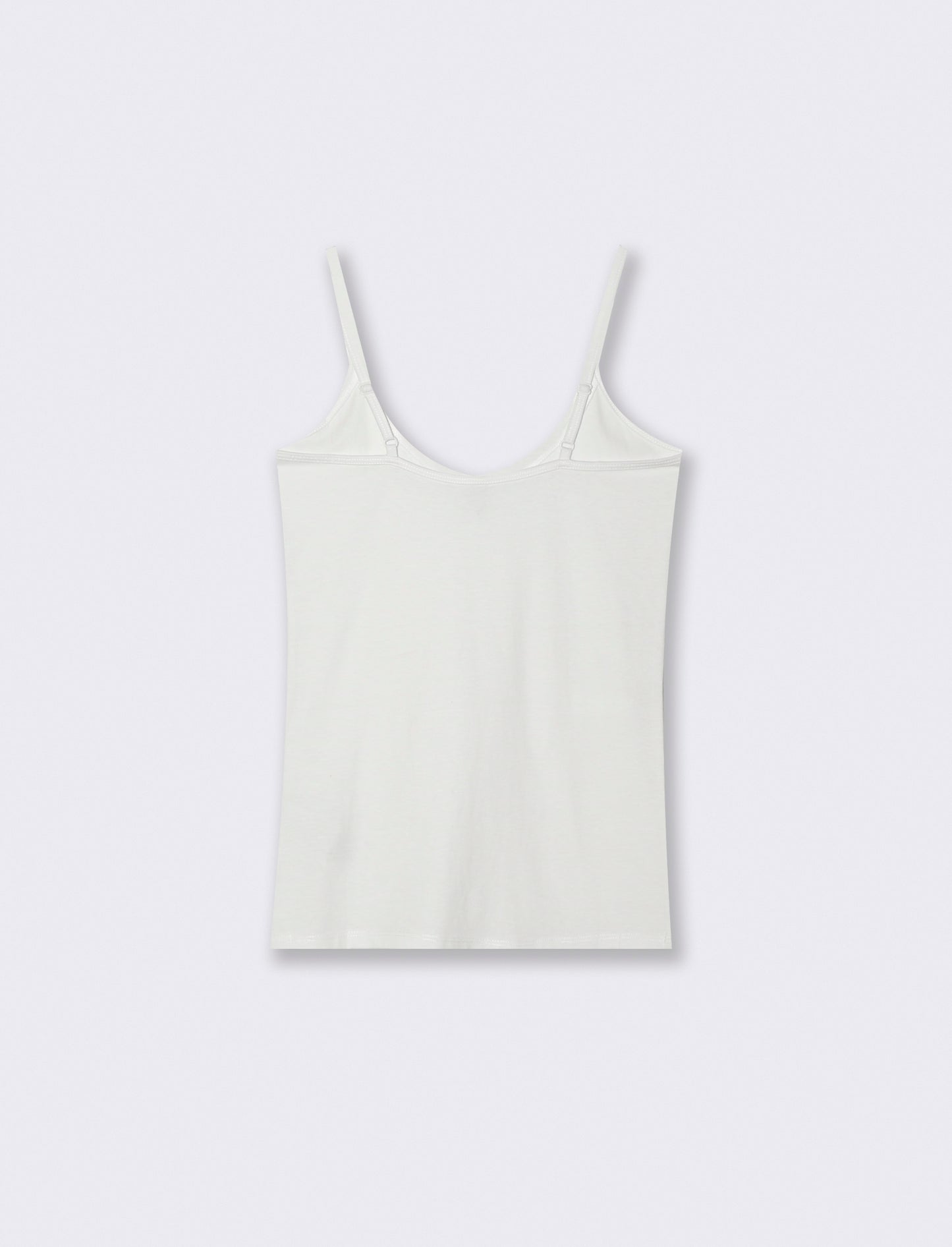 Canotta basic con spalline sottili - Bianco