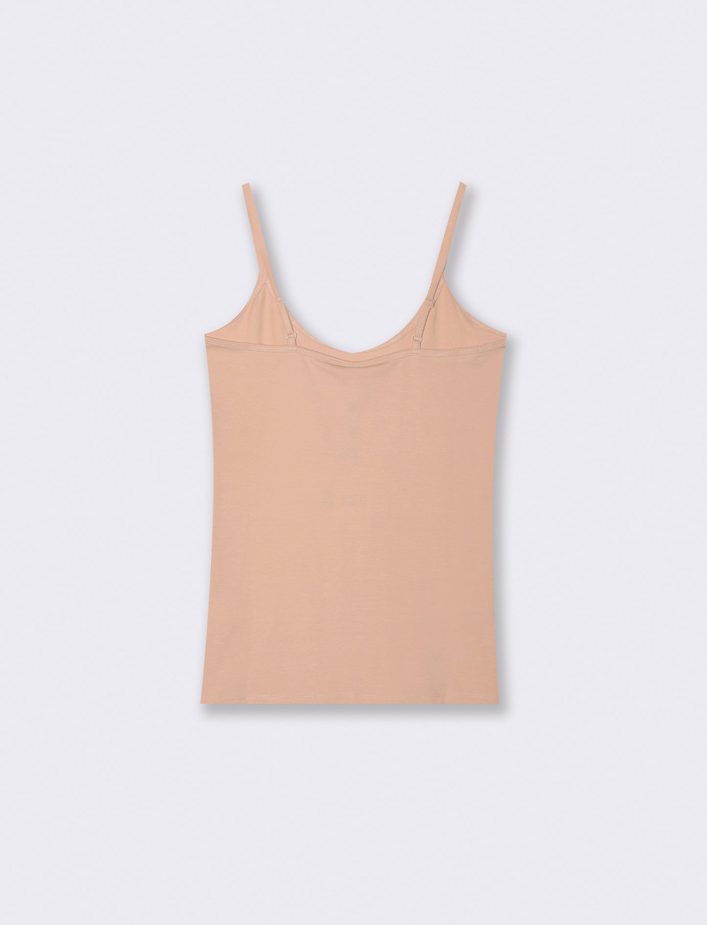 Canotta basic con spalline sottili - Rosa antico