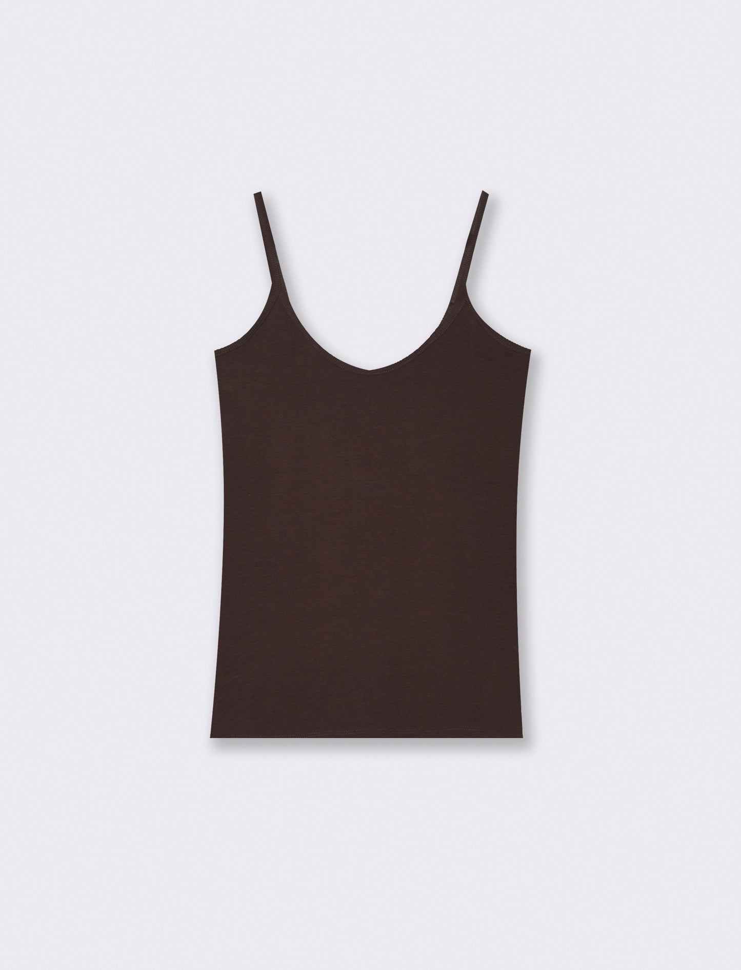 Basic tank top with thin straps - Green