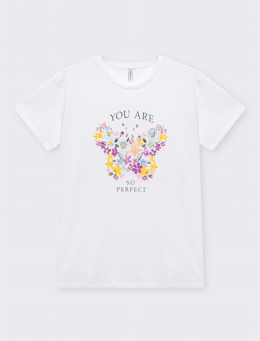 T-shirt mezza manica con stampe - var 1