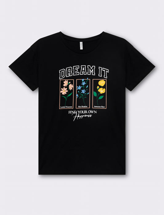 T-shirt mezza manica con stampe - var 2