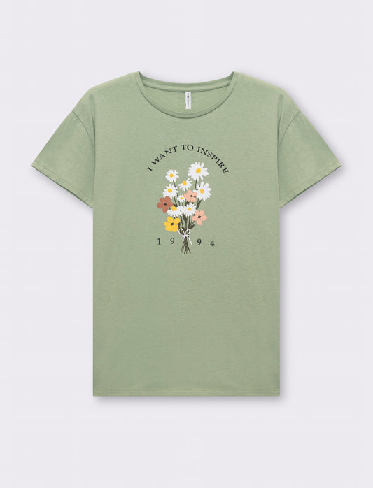T-shirt mezza manica con stampe - Var 4