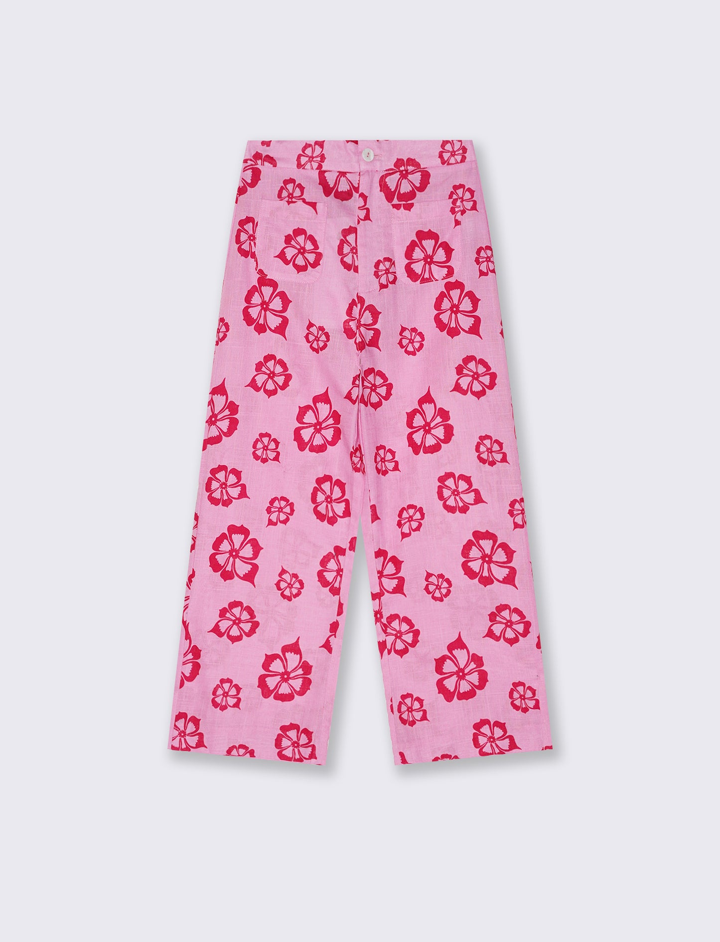 Pantaloni Palazzo Floreali in Cotone - Fantasia