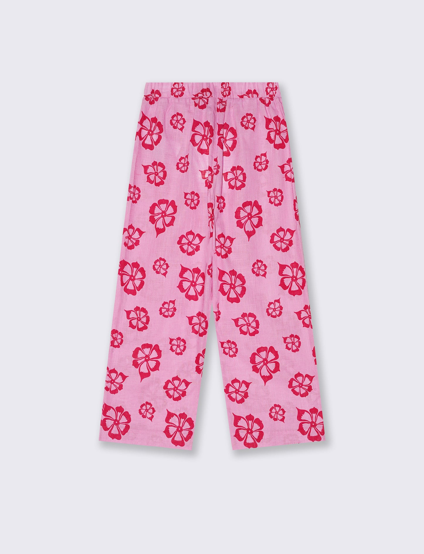 Pantaloni Palazzo Floreali in Cotone - Fantasia