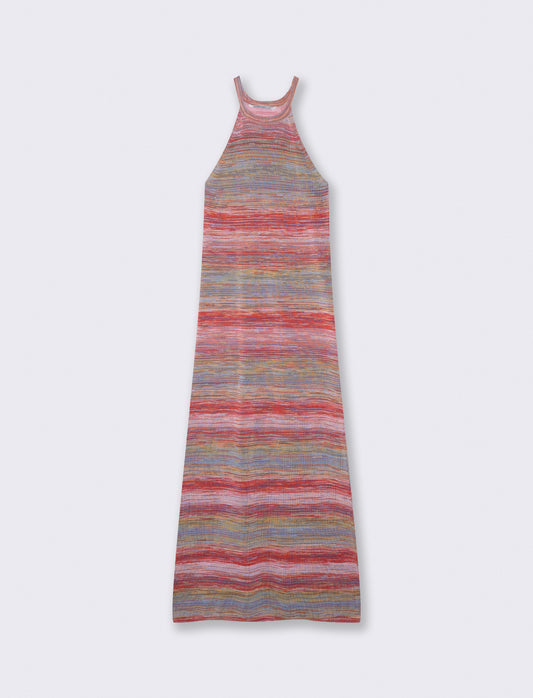 Abito aderente righe effetto maglia - var 1