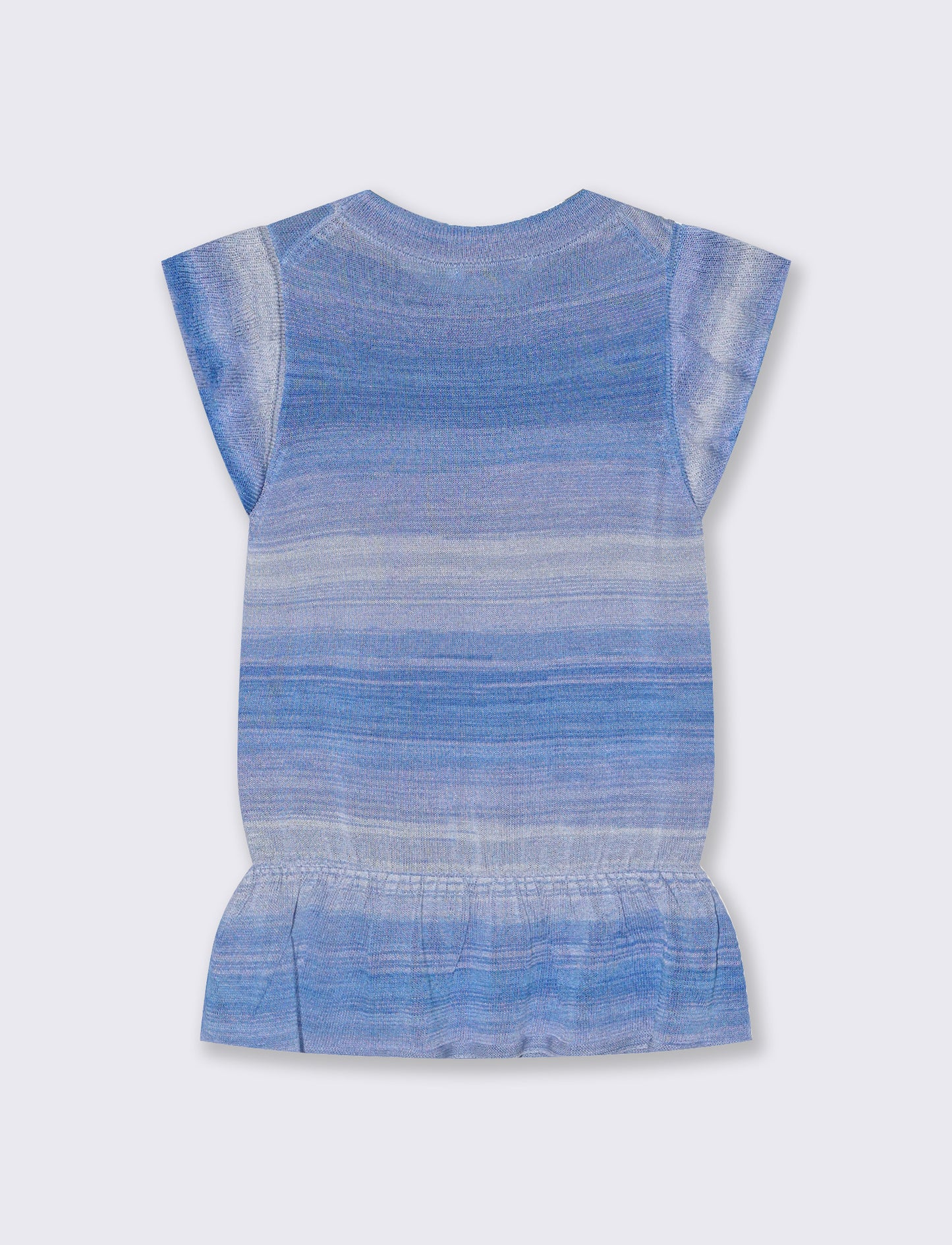 Top in tessuto effetto maglia righe - var 2
