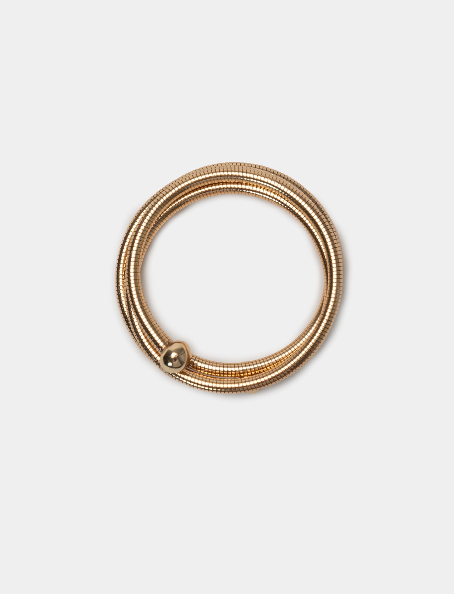 Bracciale da donna con cavo metallo lungo - Oro