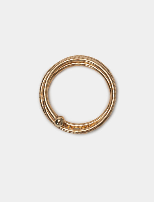 Metal Cable Long Women's Bracelet - Gold