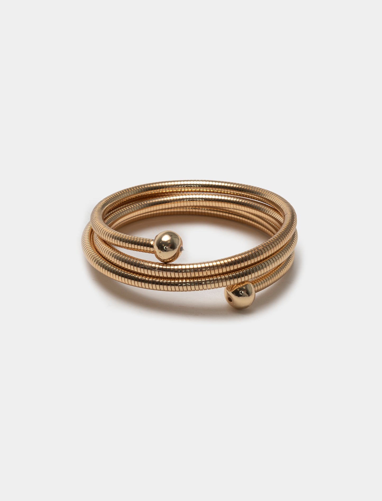 Bracciale da donna con cavo metallo lungo - Oro