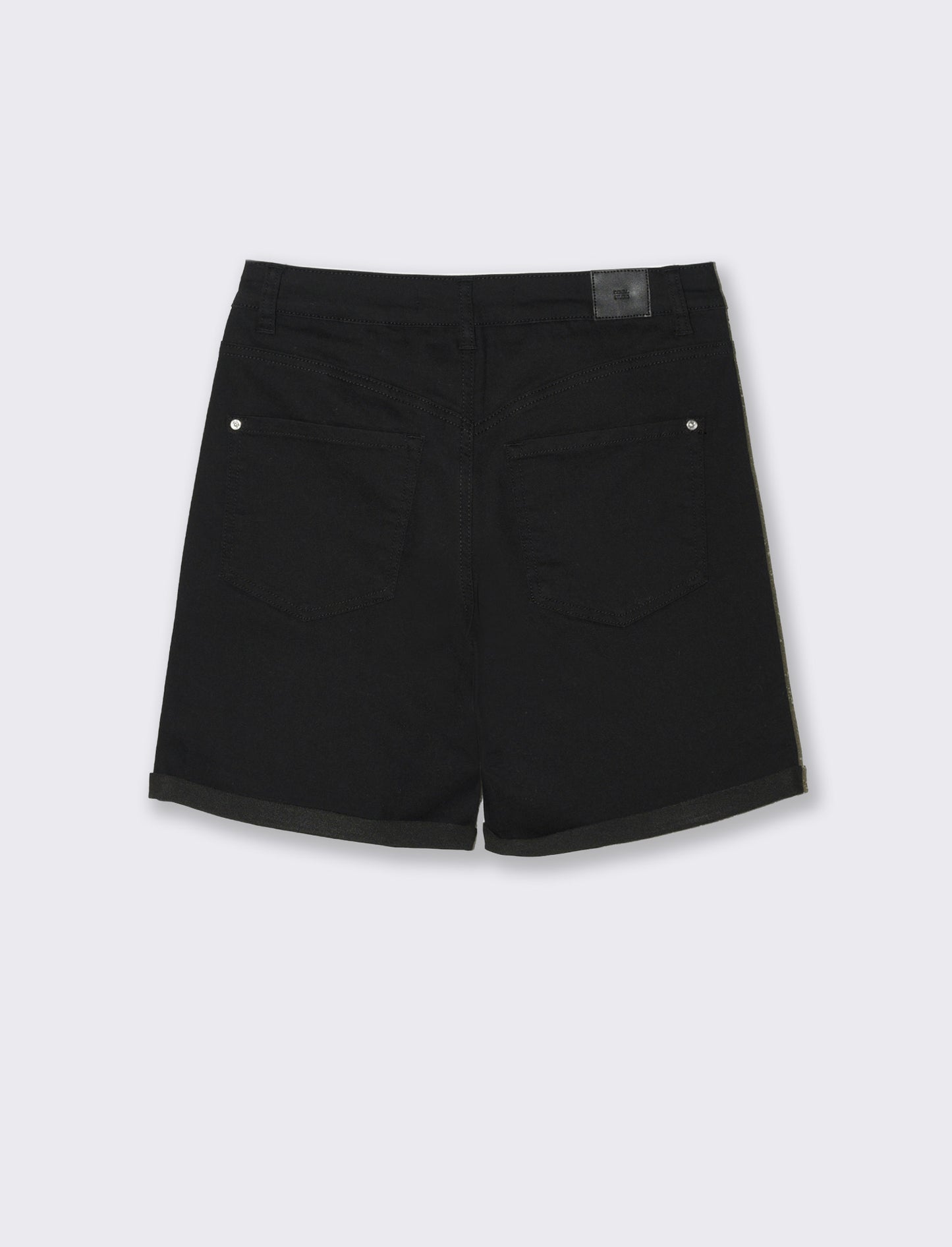 Woman's denim bermuda shorts for men - Black