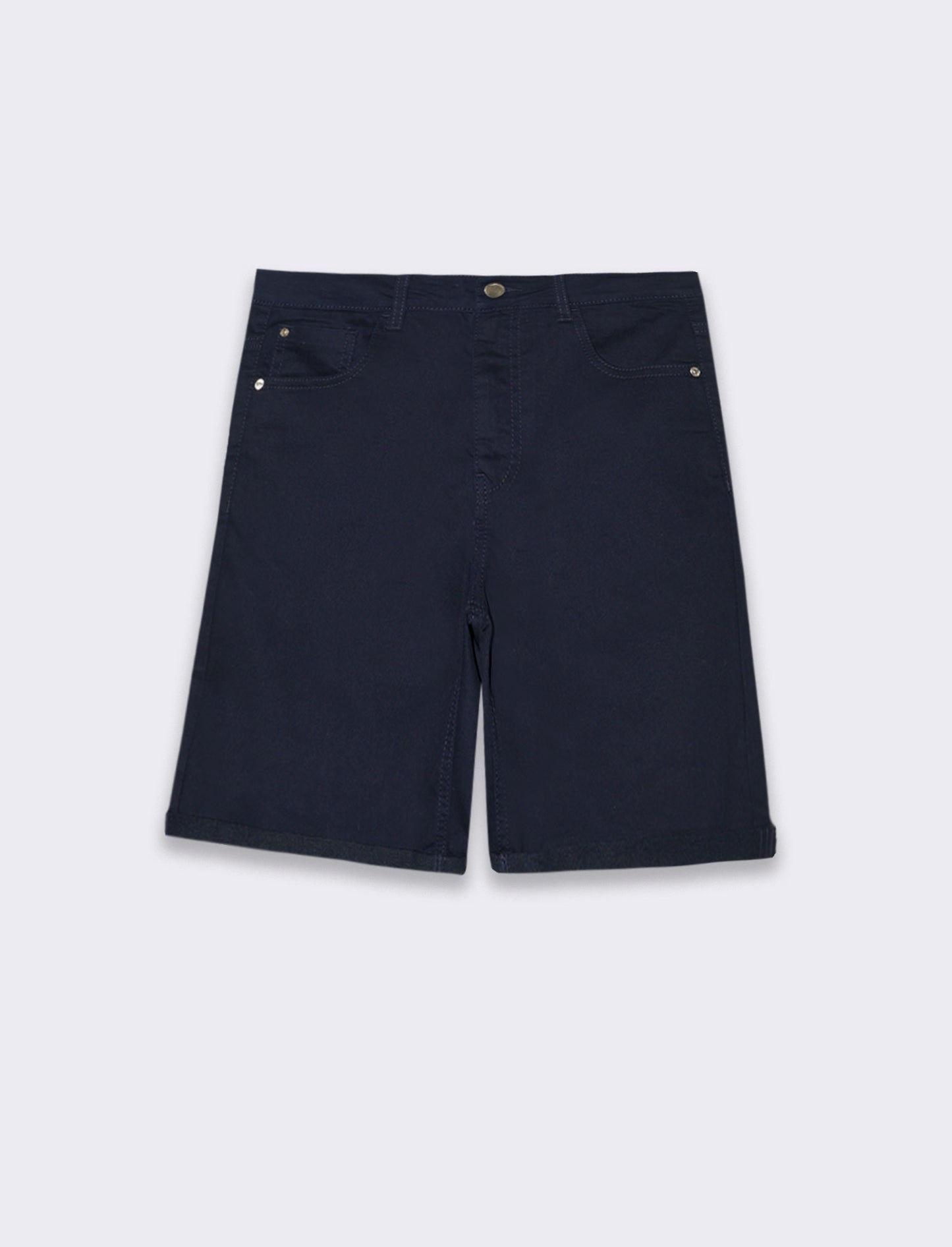 Bermuda in denim da donna - Blu