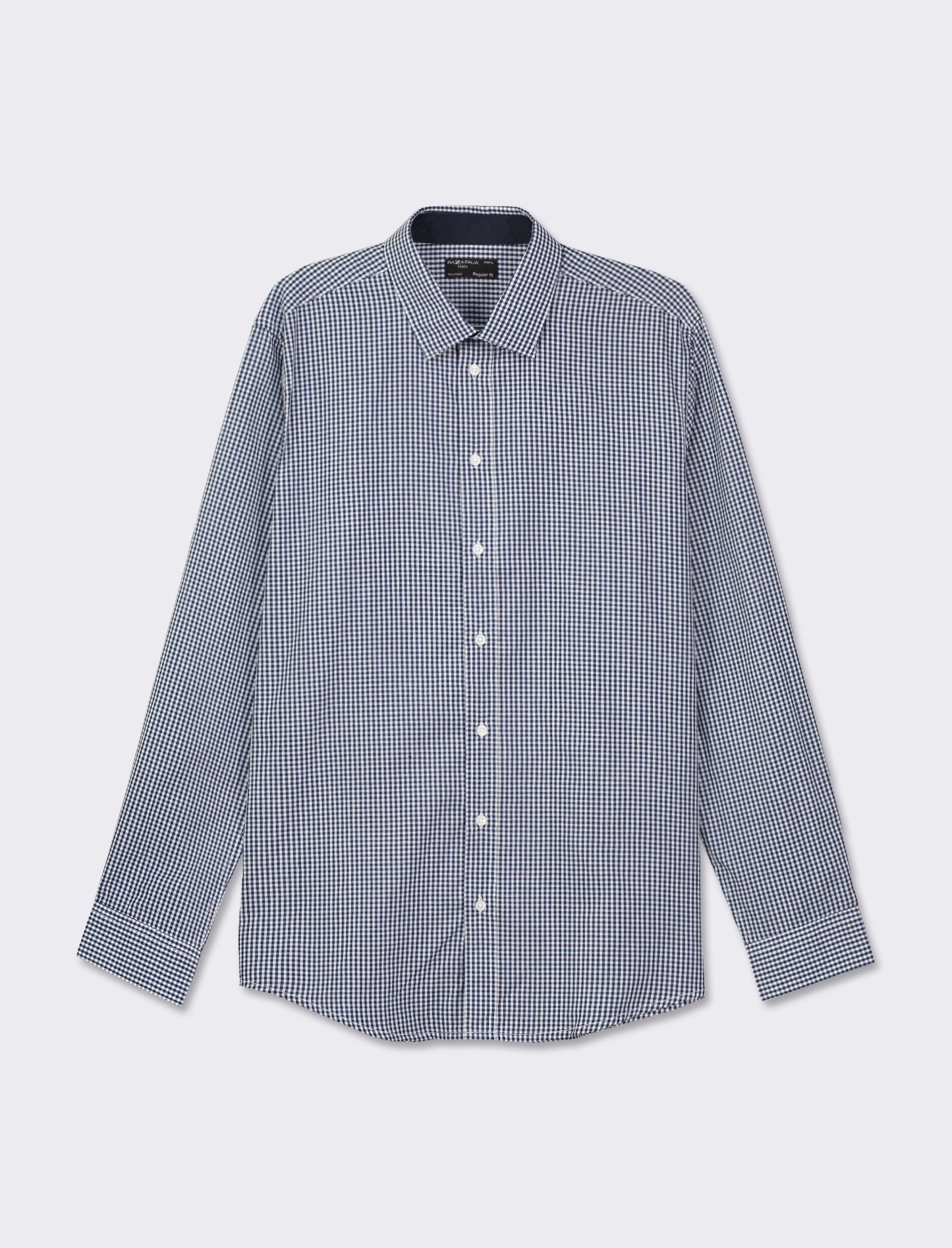 Easy Iron Regular Fit Cotton Blend Shirt - Blue