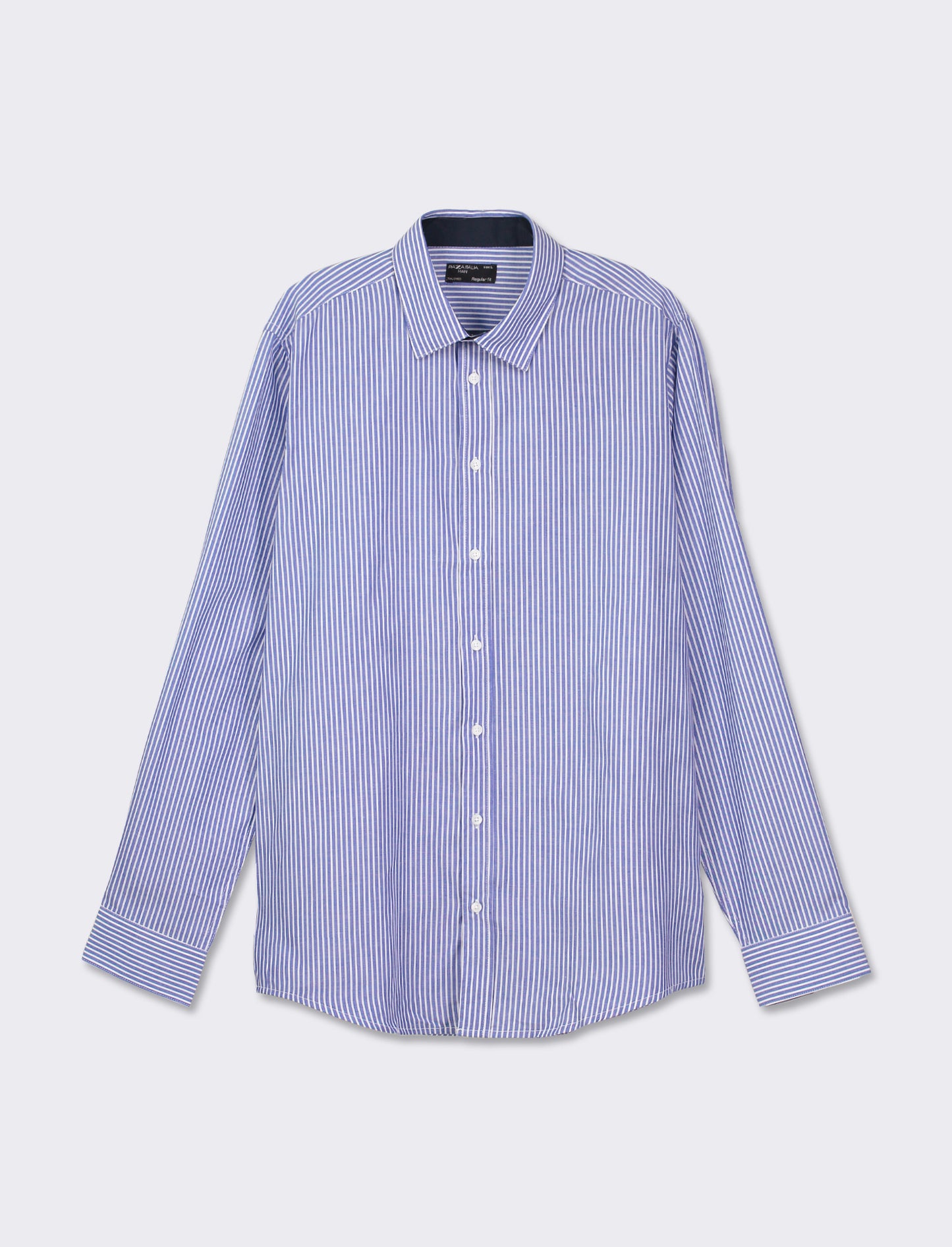 Easy Iron Regular Fit Cotton Blend Shirt - Blue