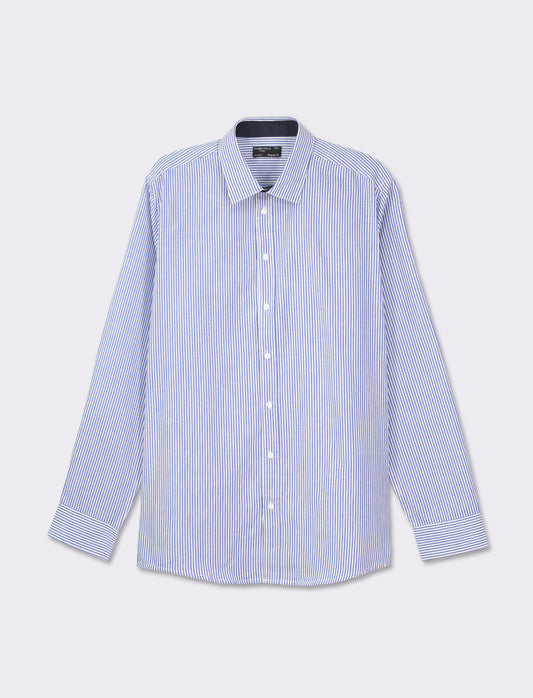 Camicia basic regular fit easy iron - Bluette