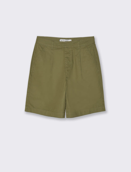 Woman's basic bermuda shorts - Green