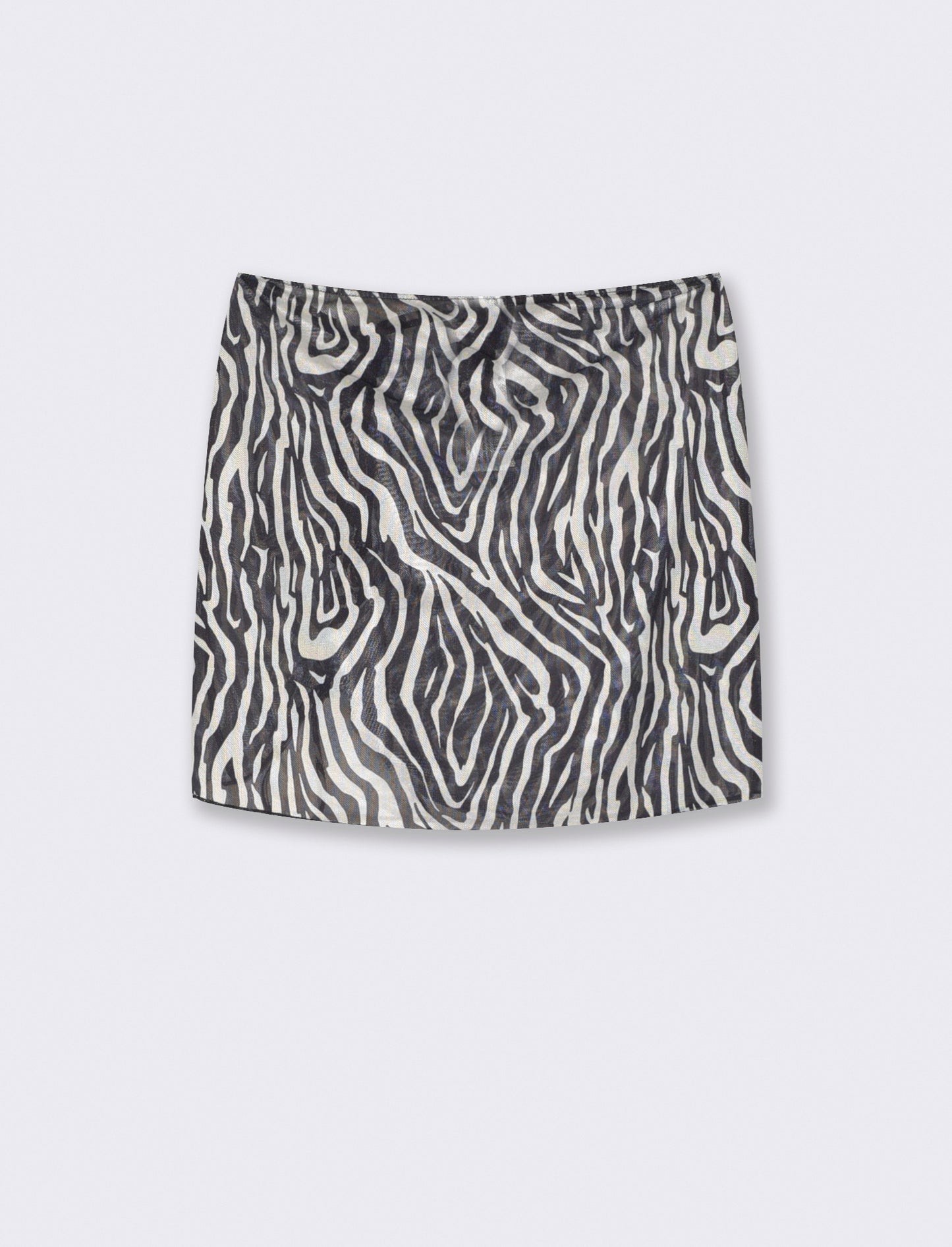 Gonna copricostume in microrete - Zebrato