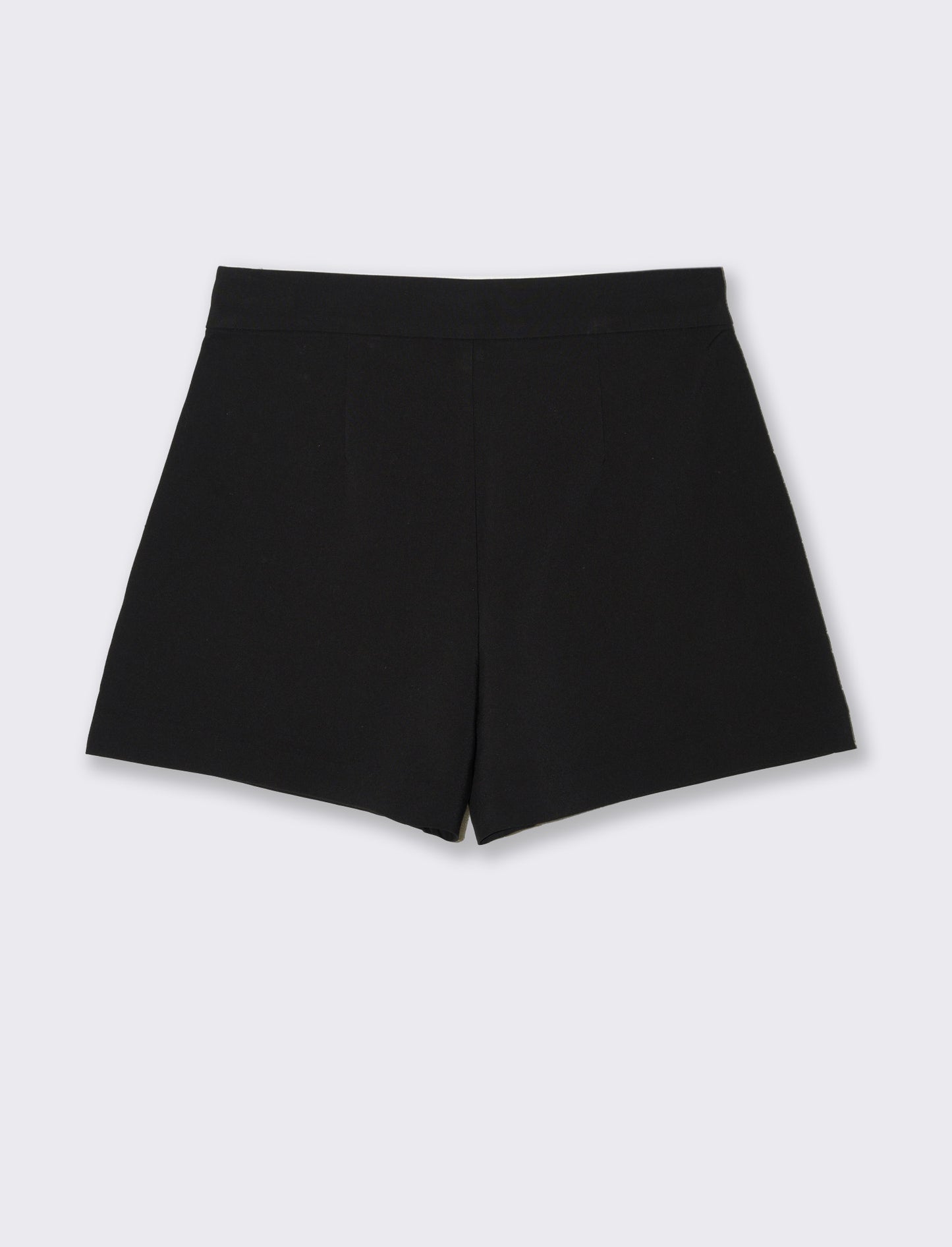 Short con bottoni da donna - Nero