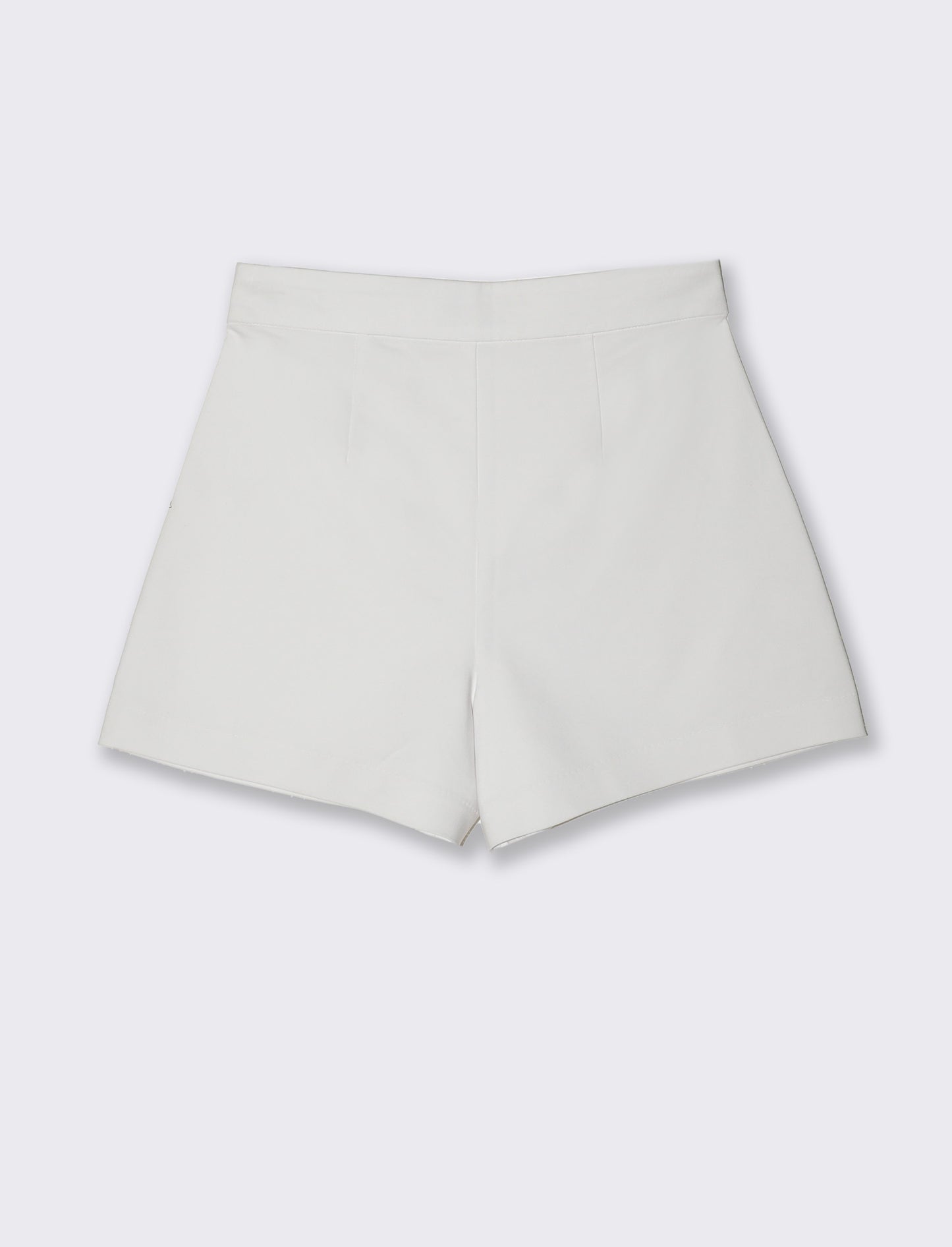 Short con bottoni da donna - Bianco