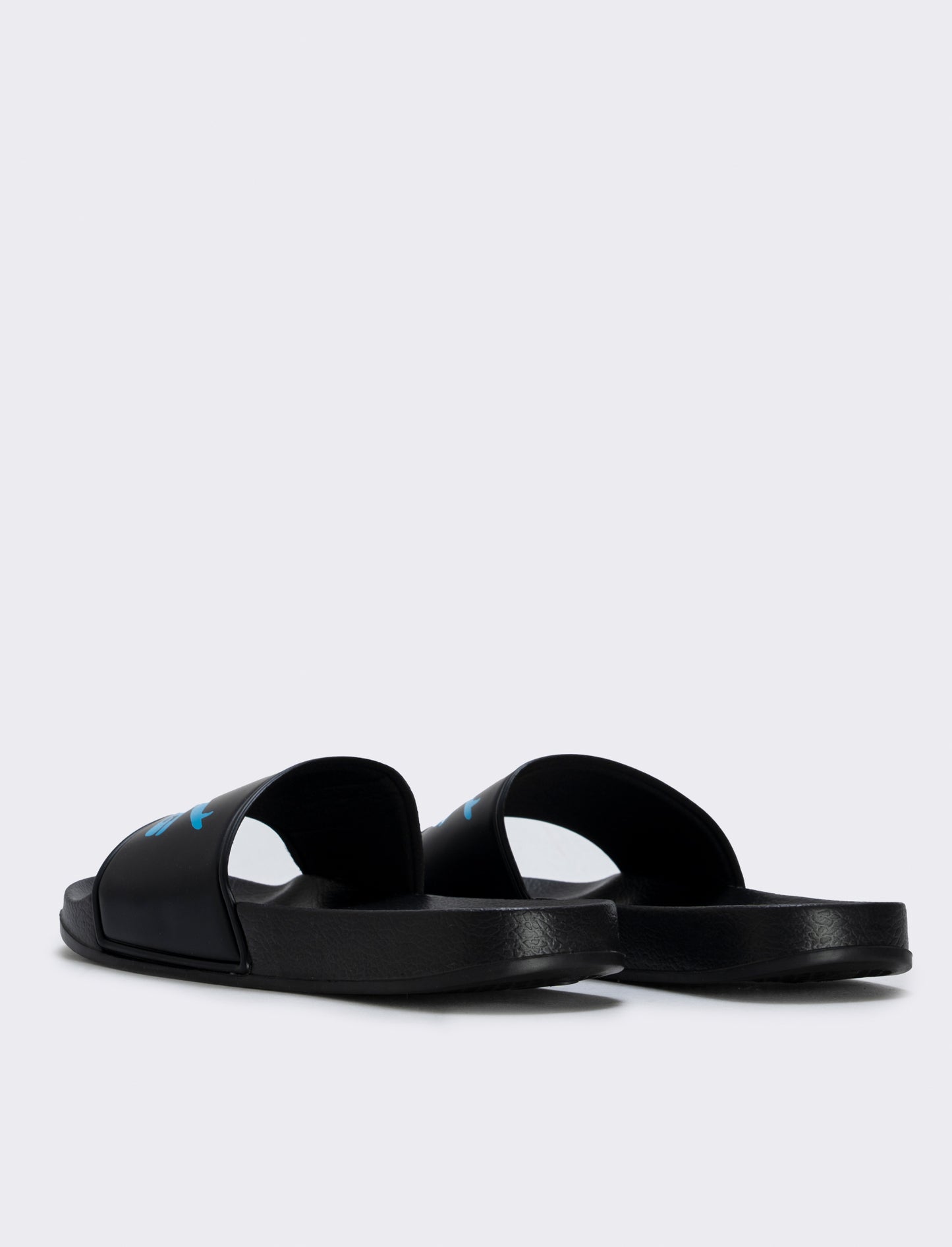 Black EVA Rubber Sandals with Dios Print - Black