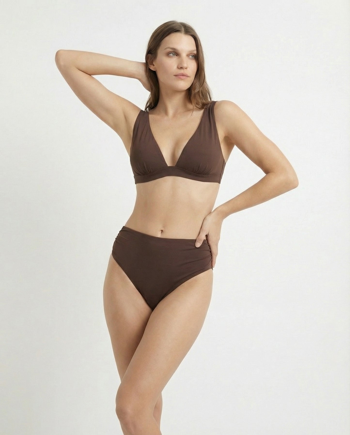 Triangolo mare a vela - Marrone