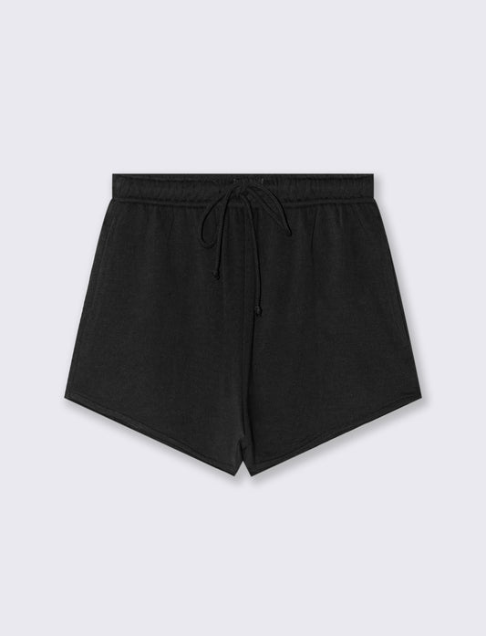 Short con coulisse da donna - Nero