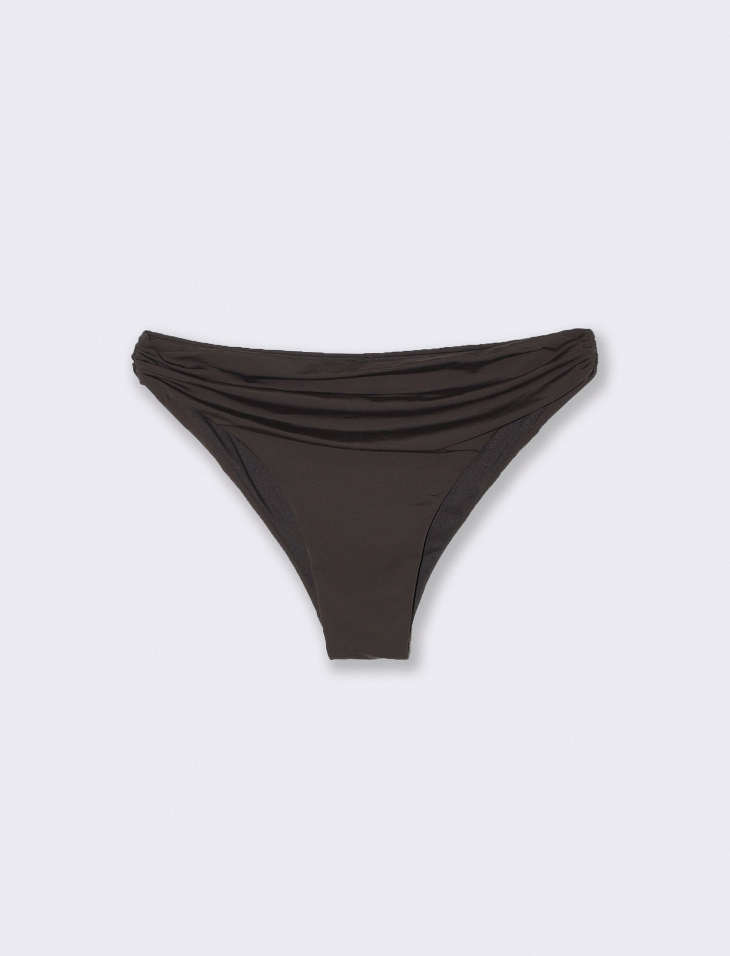 Slip mare con goffrature laterali - Marrone