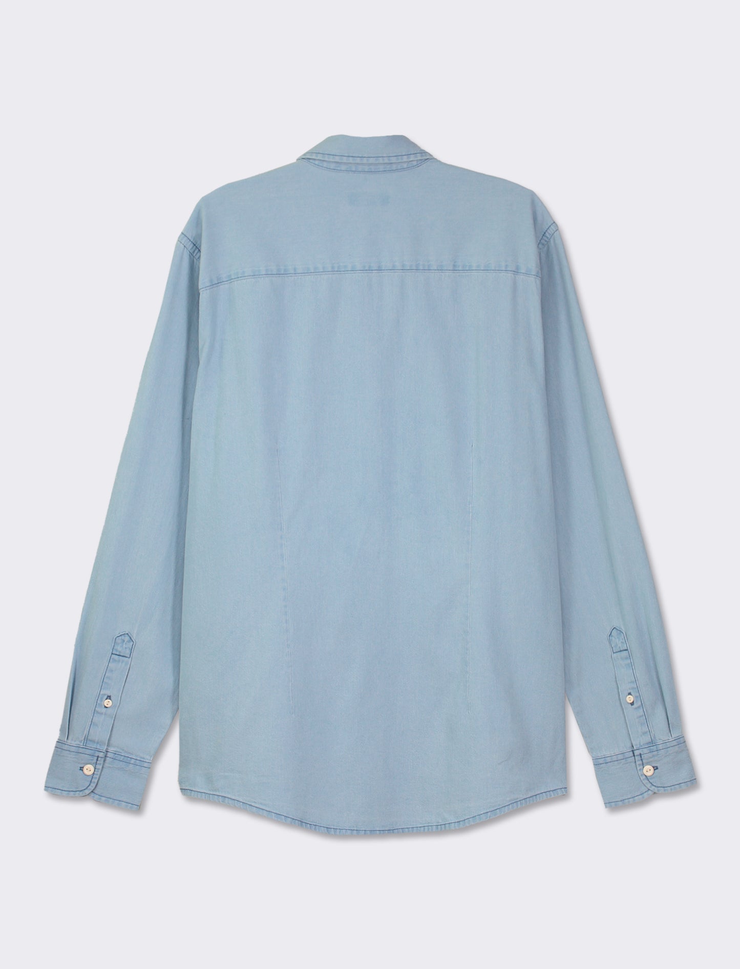 Vintage Denim Regular Fit Shirt - Blue