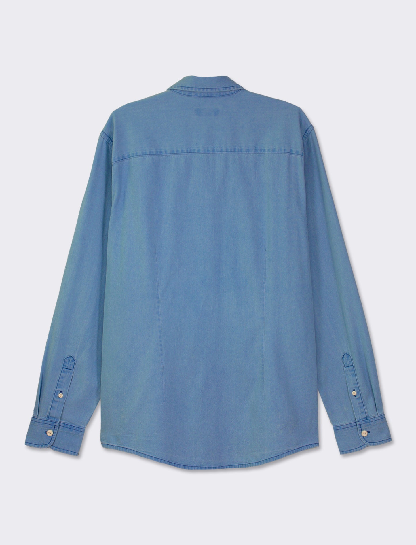 Vintage Denim Regular Fit Shirt - Blue