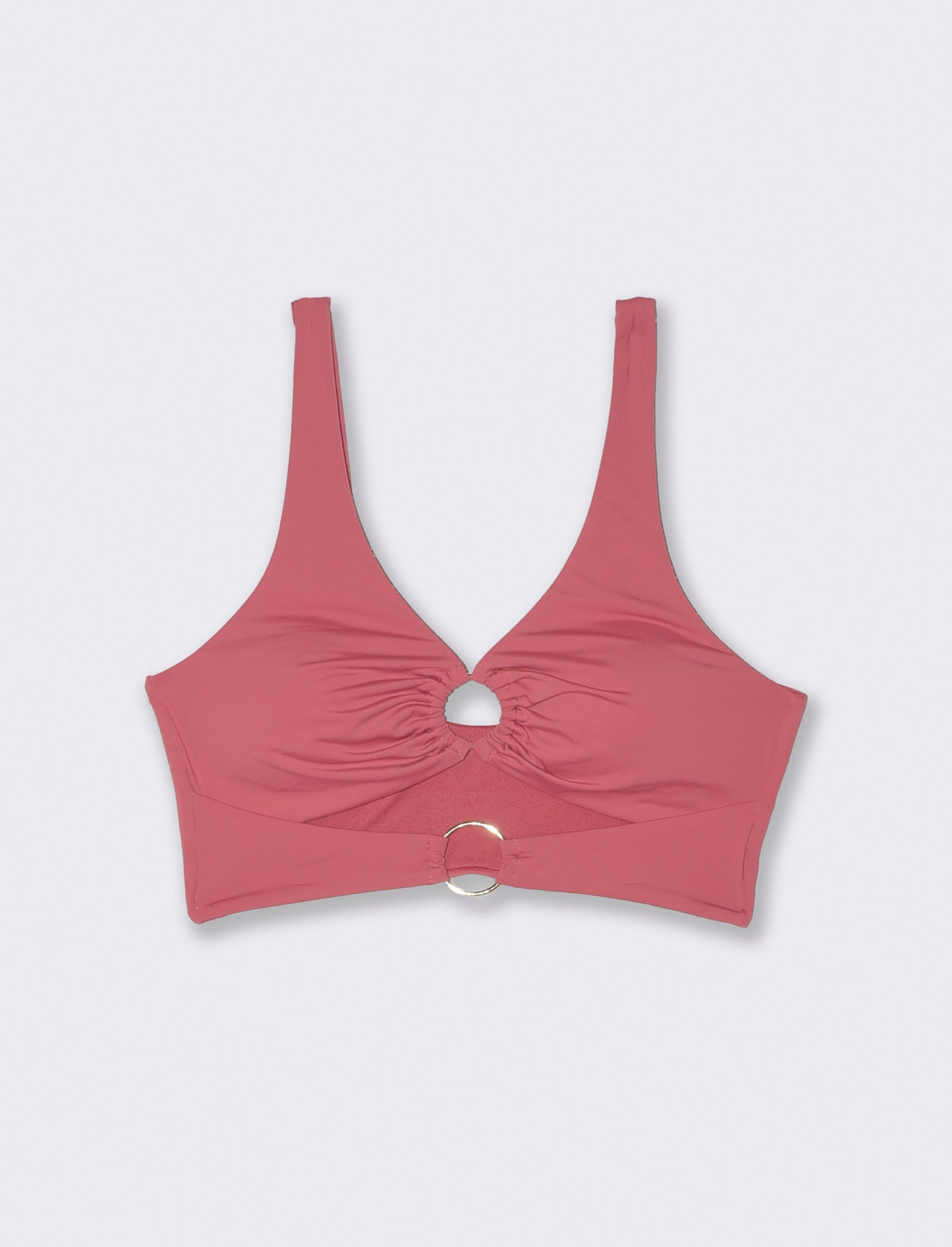 Reggiseno mare top con anelli - Rosa
