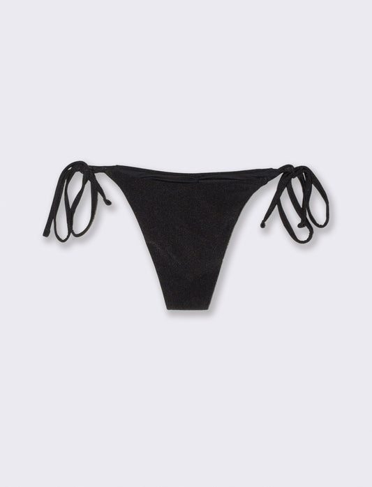 Perizoma mare con laccetti - Nero