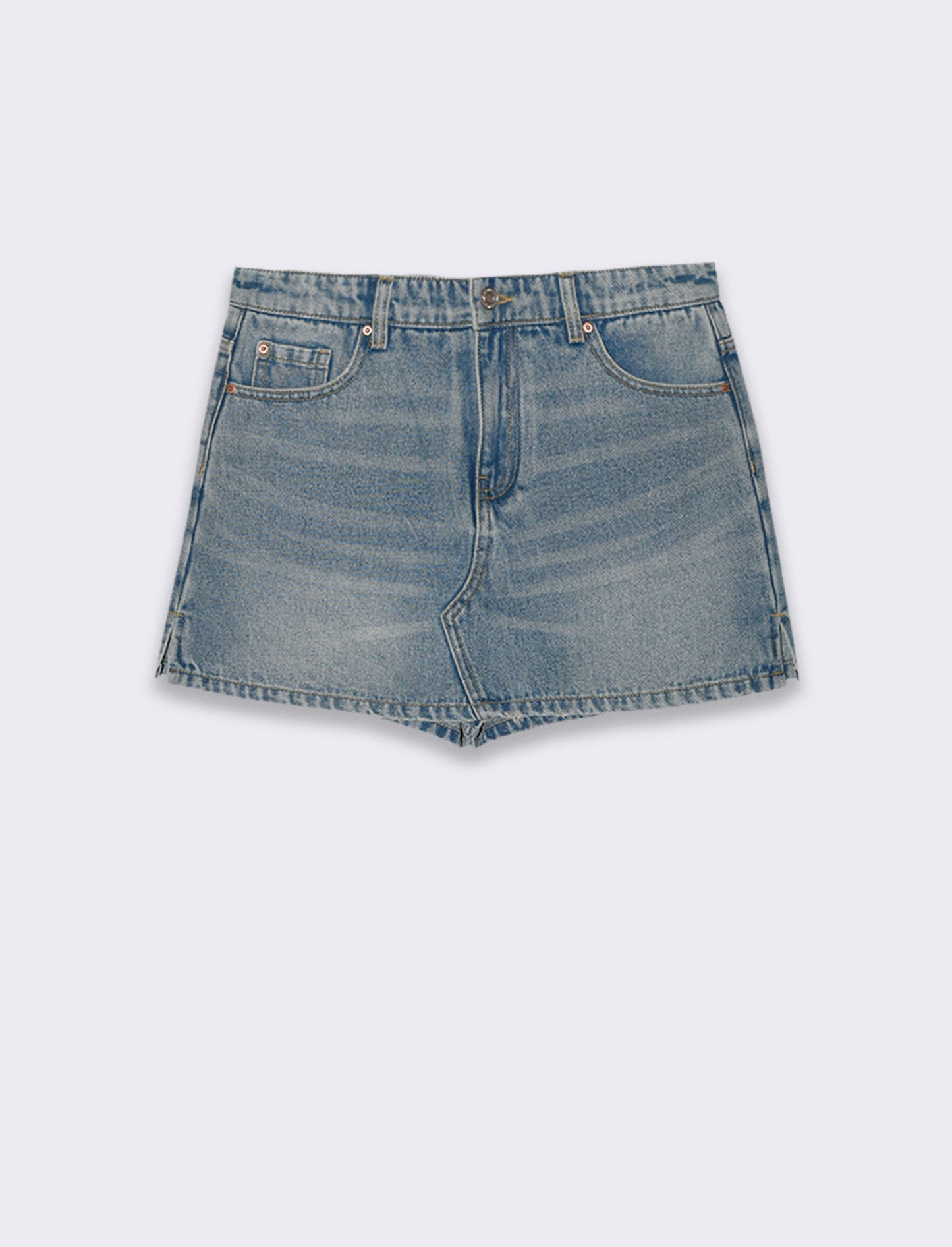 Gonna pantalone in denim da donna - Denim