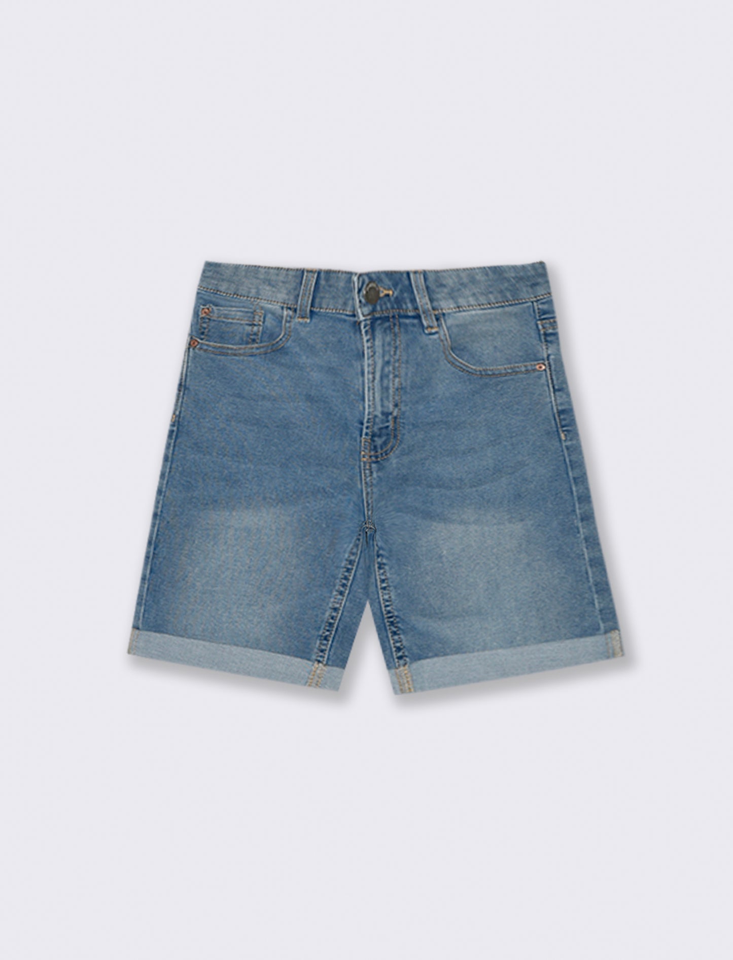 Woman's denim bermuda shorts for men - Blue