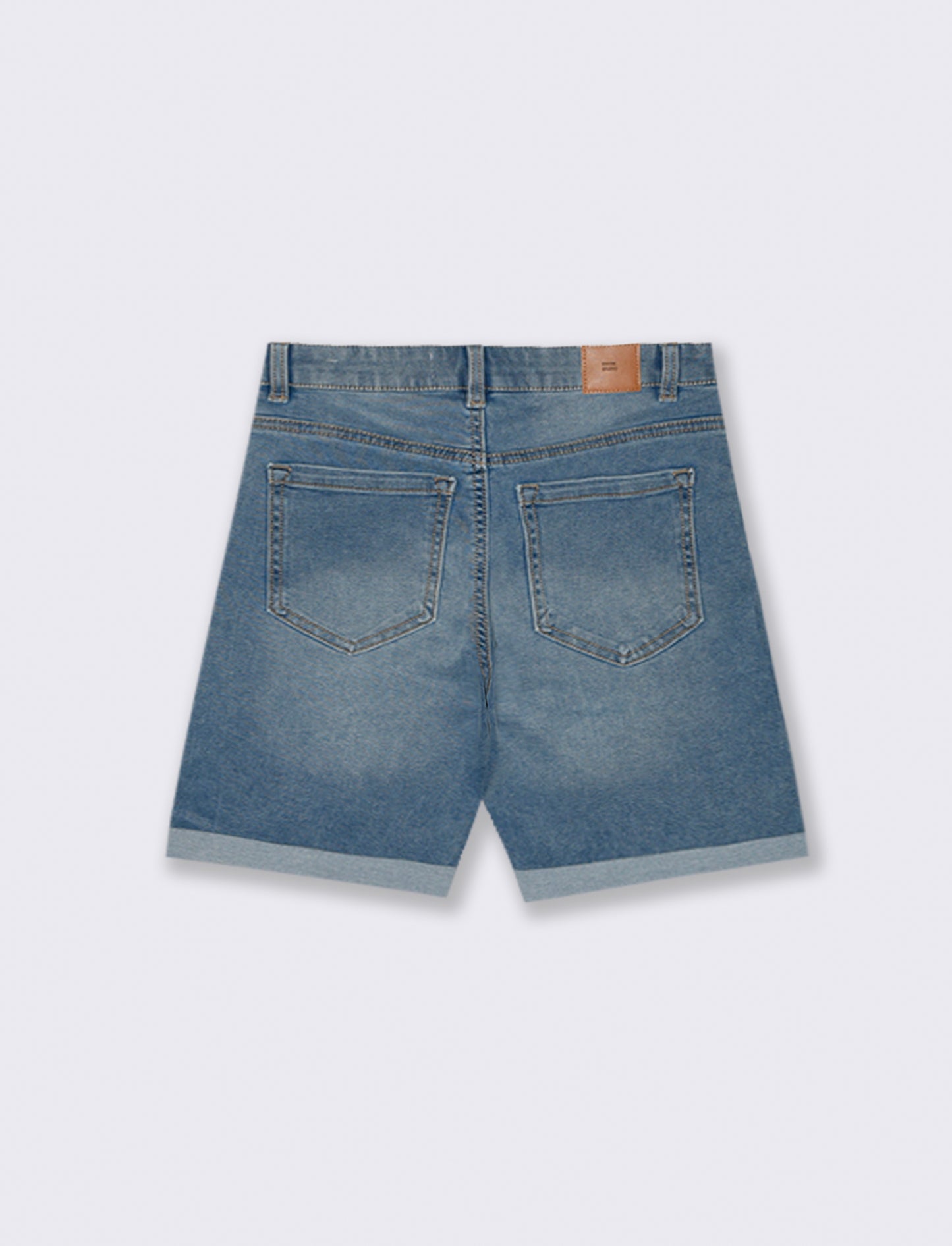 Woman's denim bermuda shorts for men - Blue