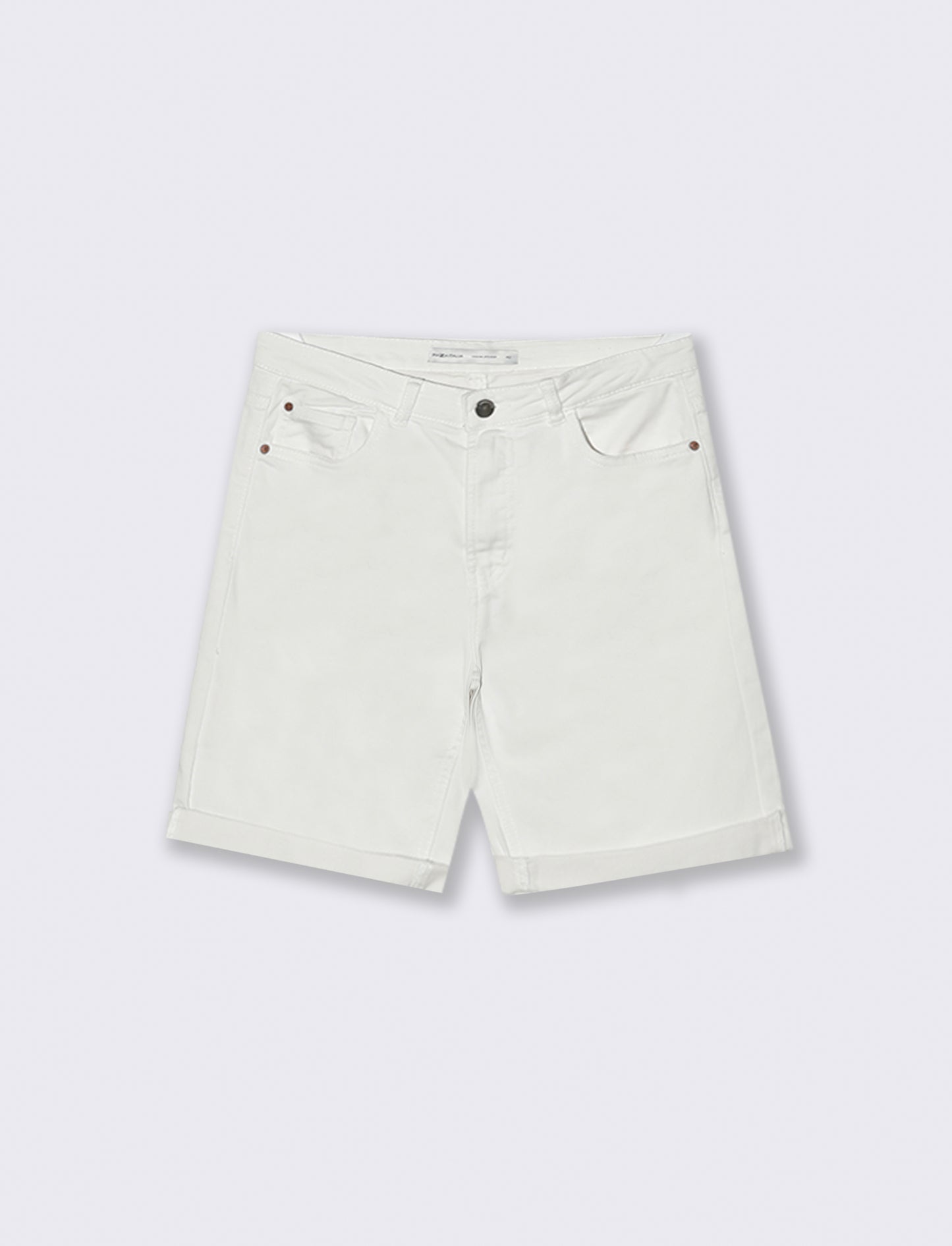 Bermuda in denim da donna - Bianco