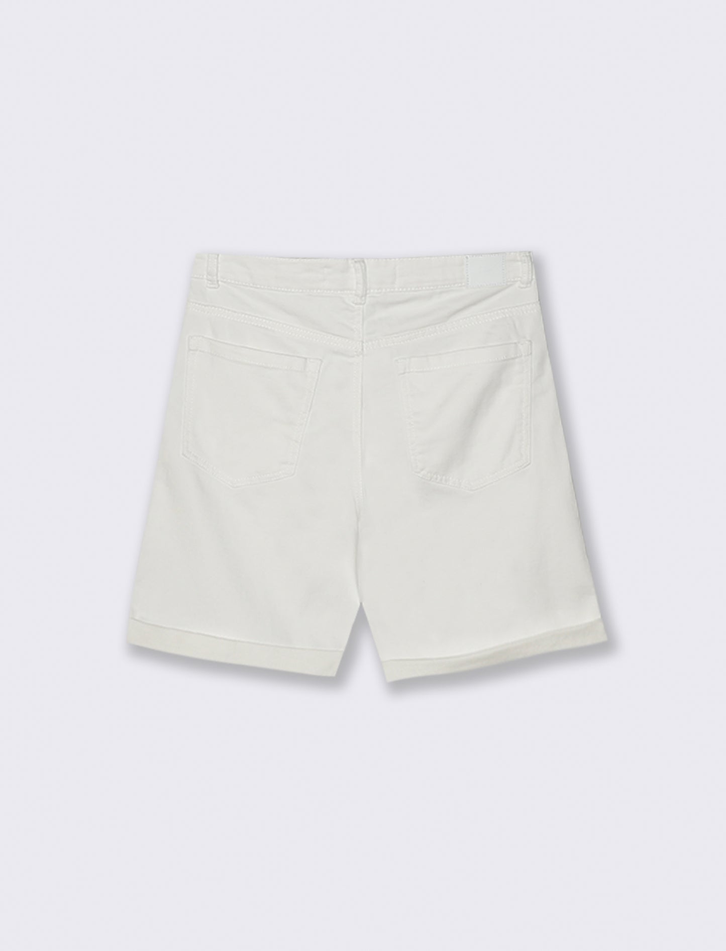 Bermuda in denim da donna - Bianco