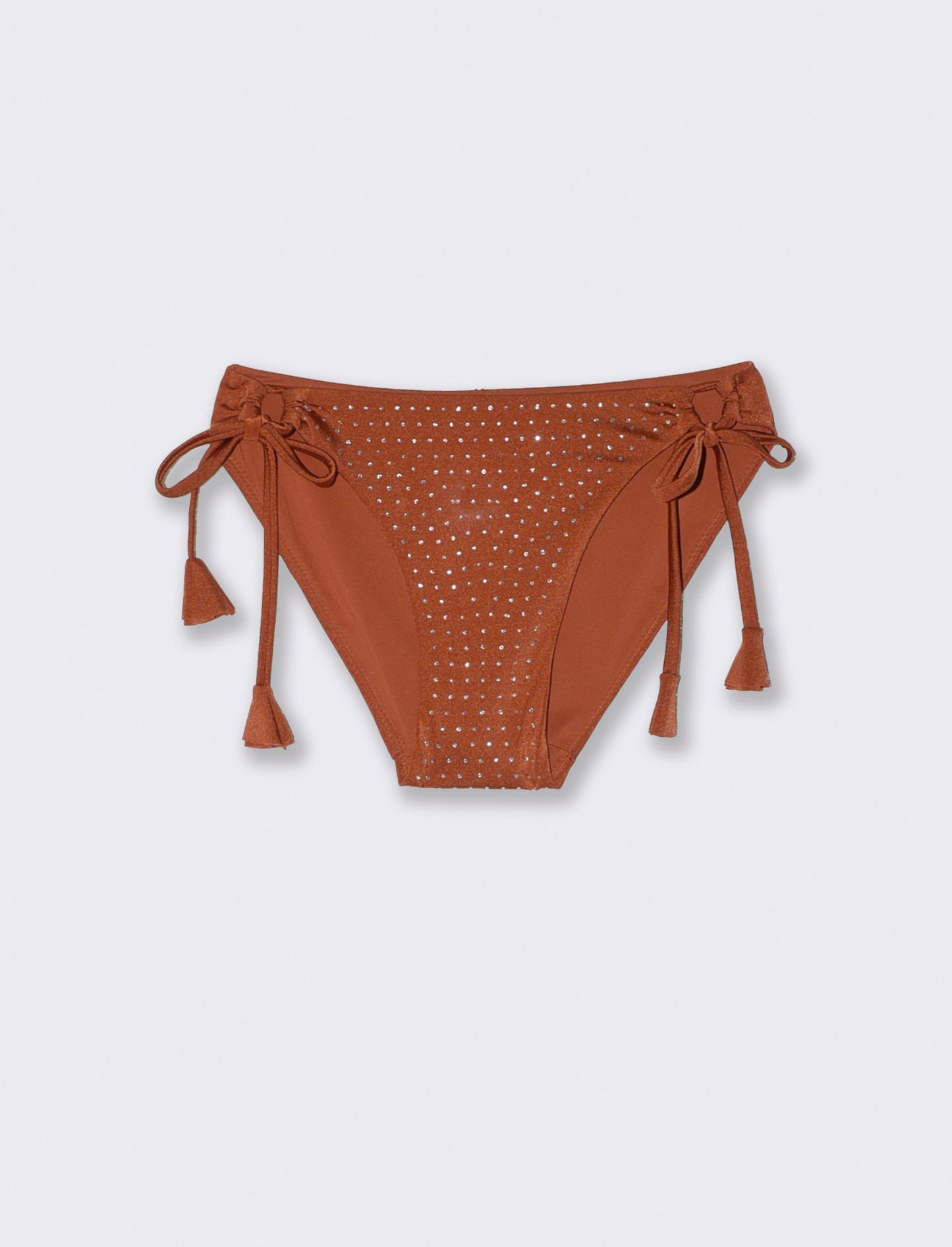 Slip mare con strass all over - Arancio