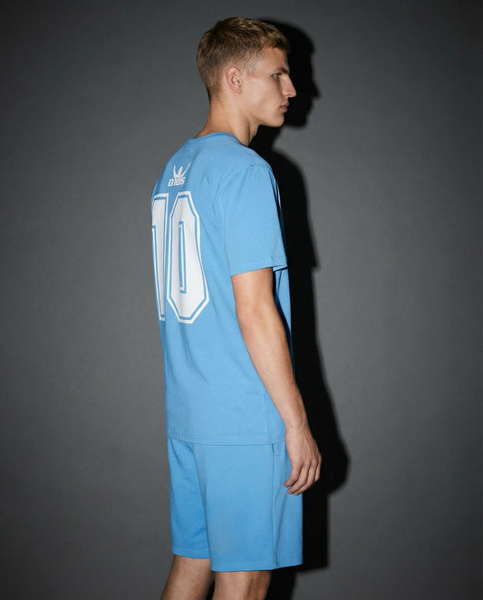 T-shirt Jersey Premium D10S Stampa - Bluette