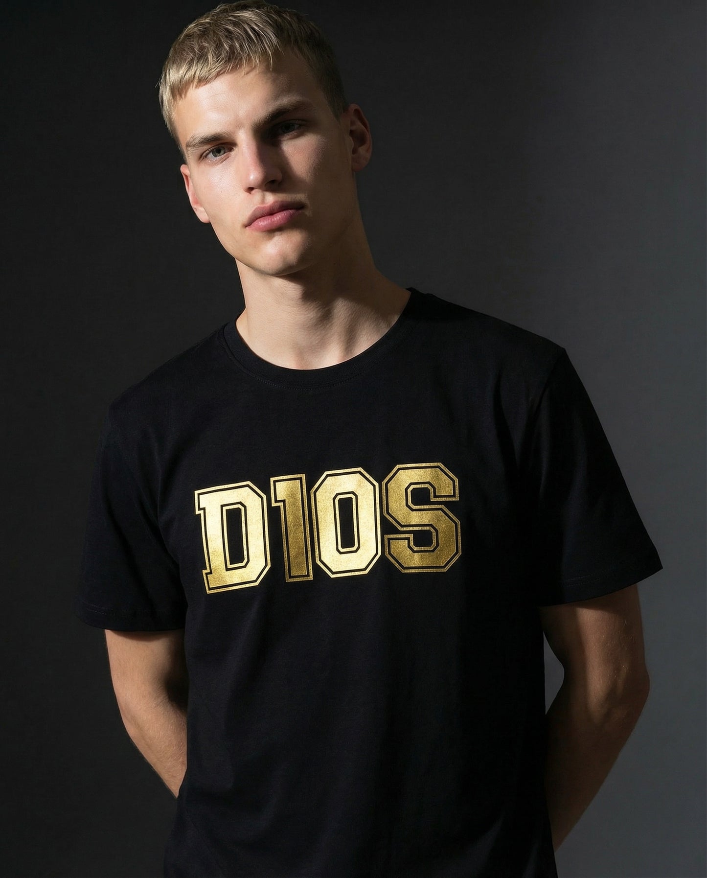 T-Shirt Jersey Premium D10S Girocollo - Nero